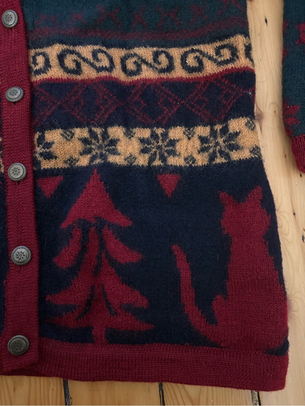 Vintage 90s wool sweater - Picture 4 of 6